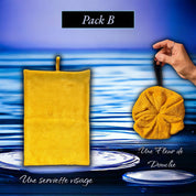 Pack Serviette visage & fleur de douche