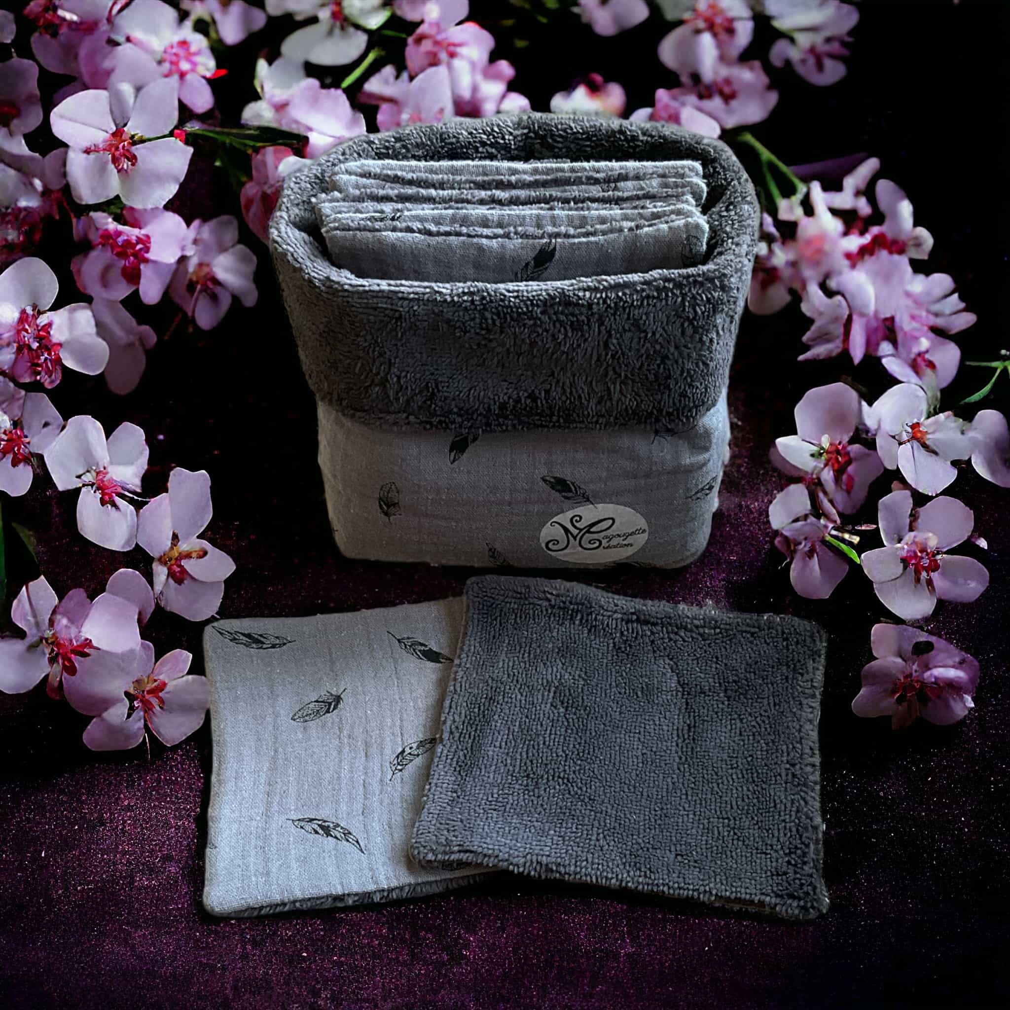 La panière et 7 lingettes