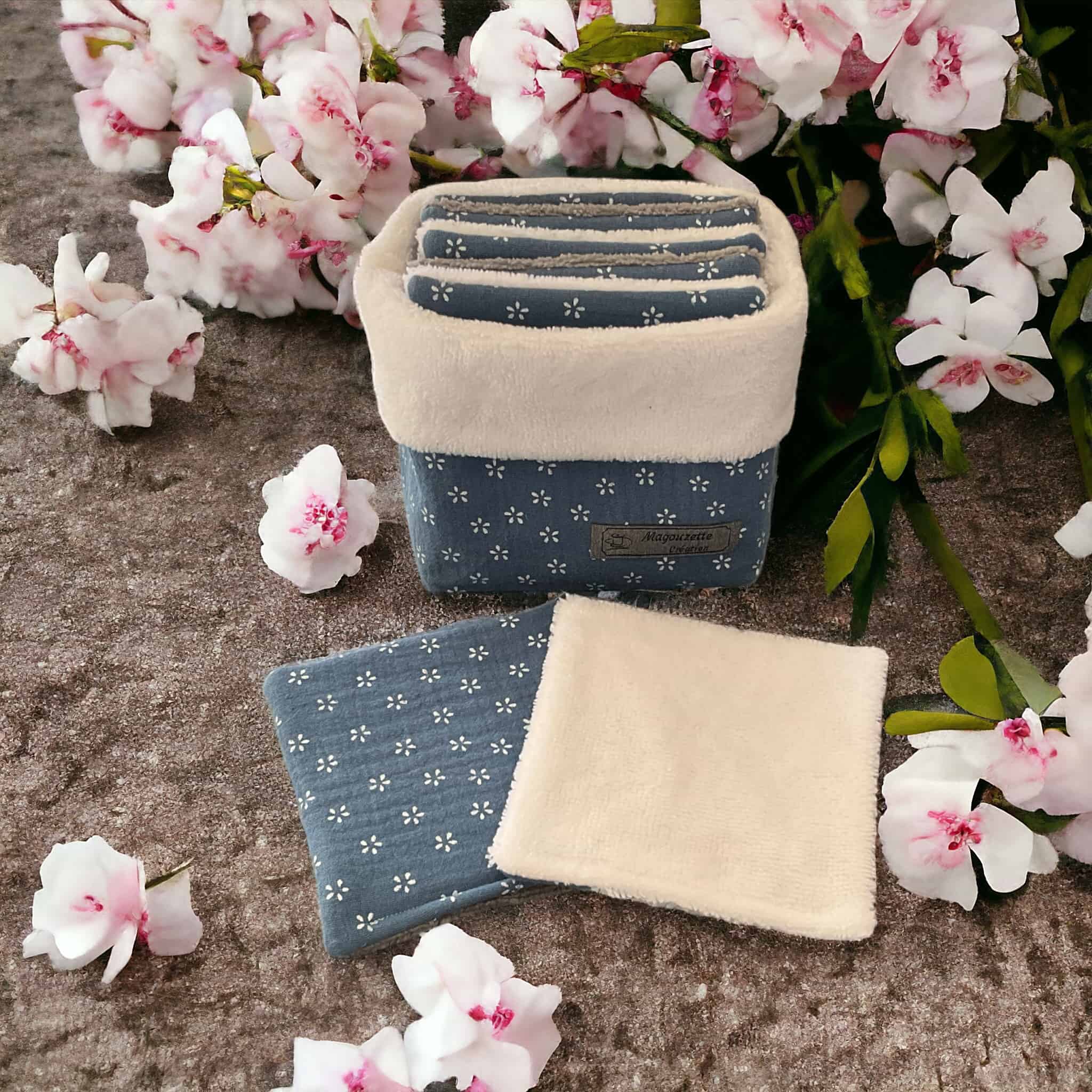La panière et 7 lingettes